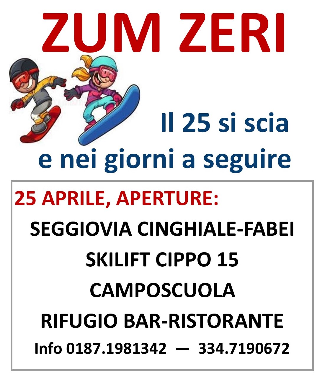 Un clamoroso 25 aprile sulle piste!